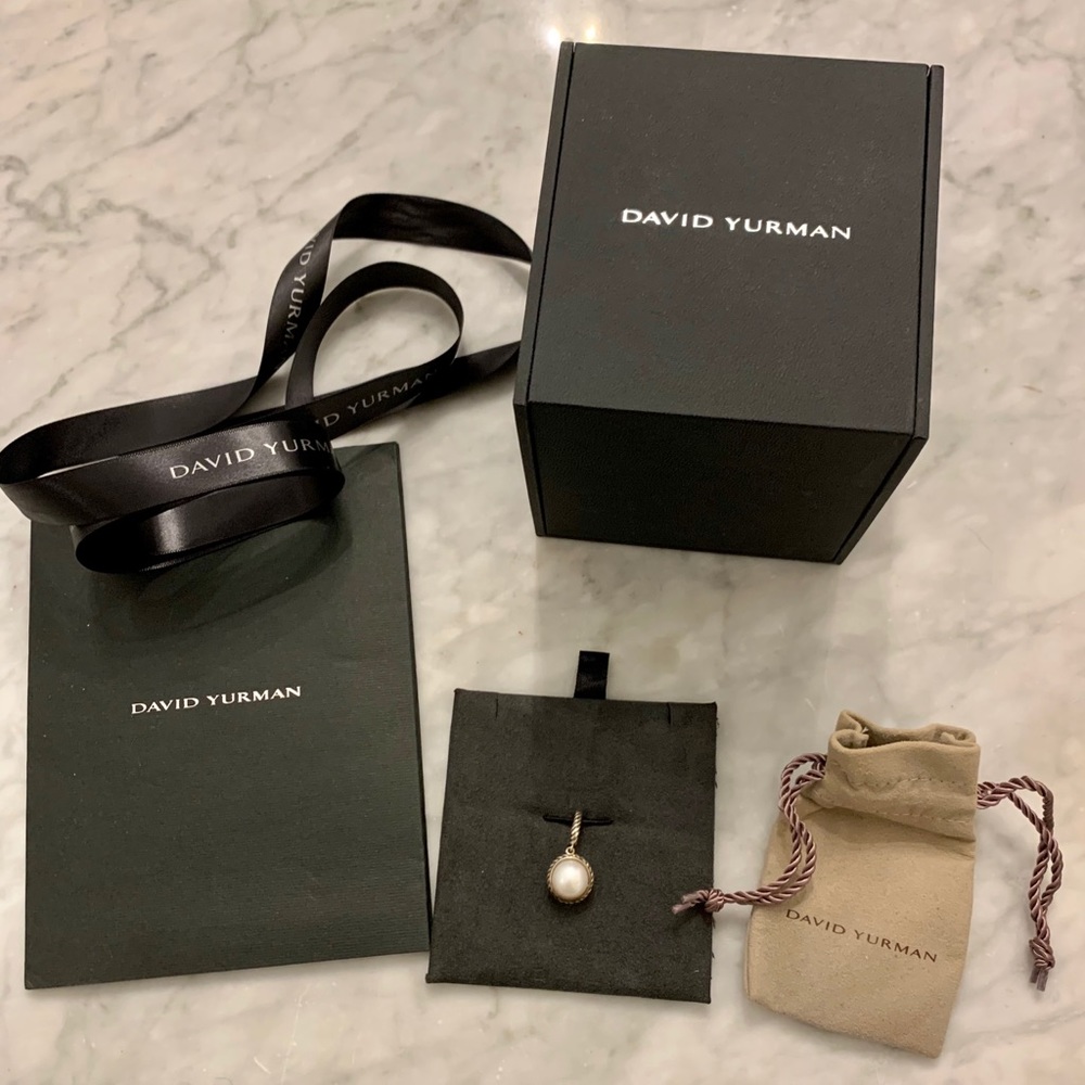 David Yurman Pearl Cable Pendant